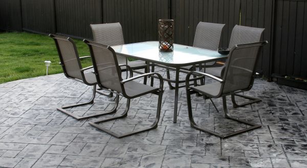 Backyard Concrete Stamping in Berkeley